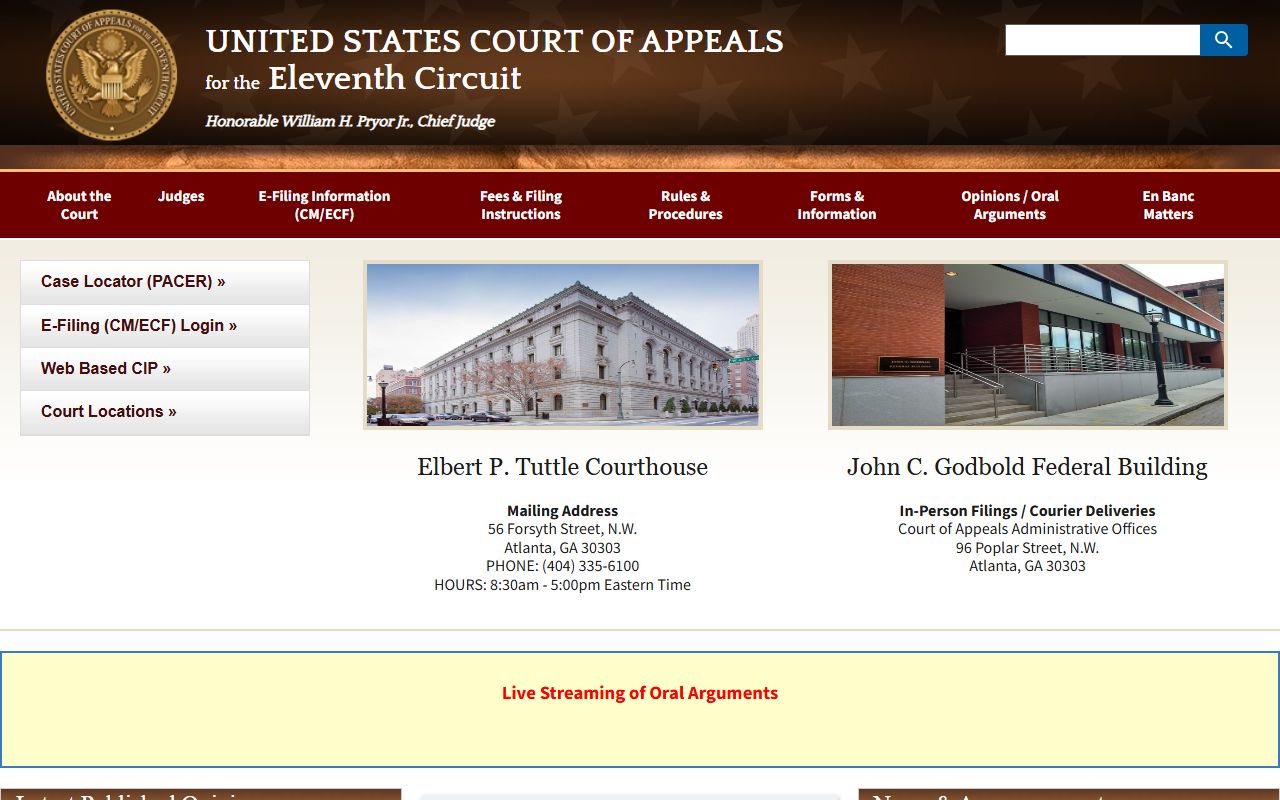 Clay County clerk records federal appellate boundary