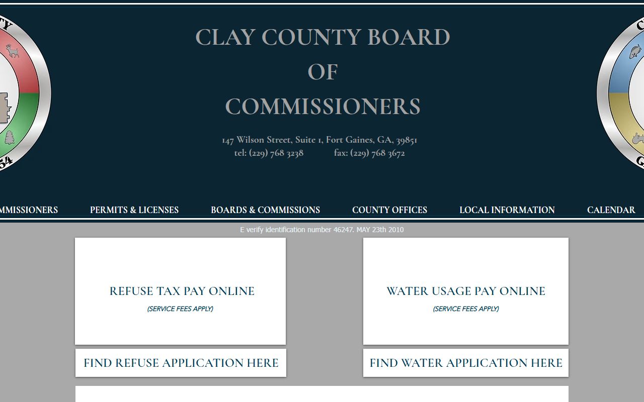 Clay County court records official county homepage