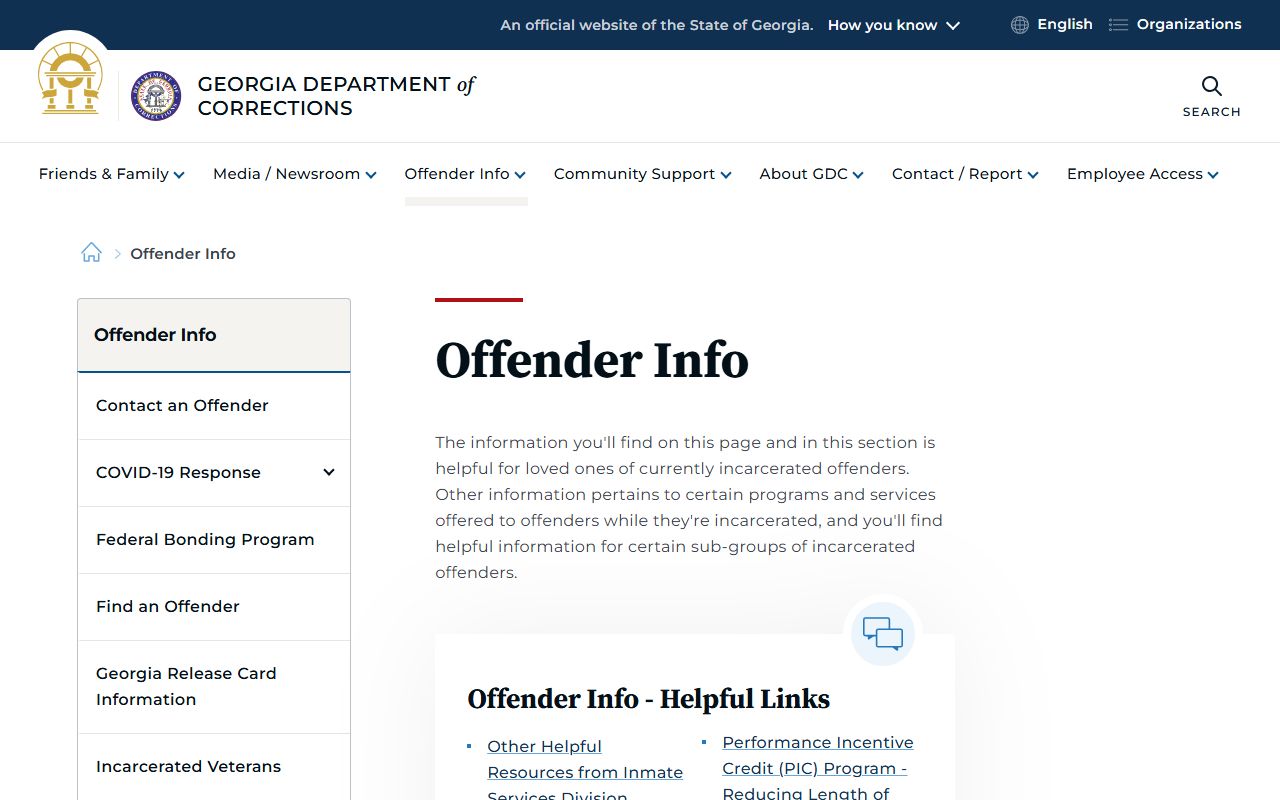 Clay County inmate records GDC offender information